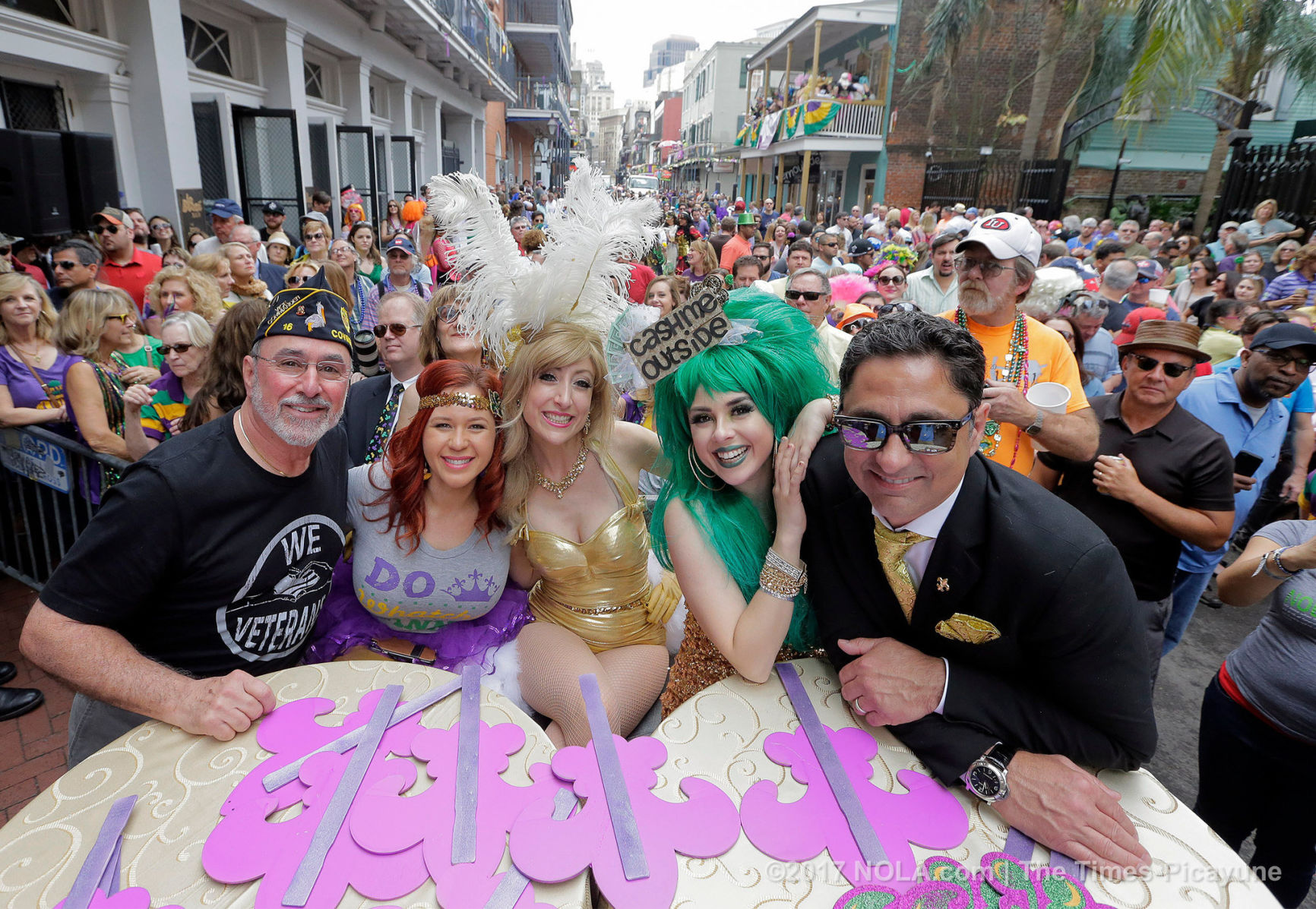 Only on Bourbon Street: Greasing of the Poles for Mardi Gras